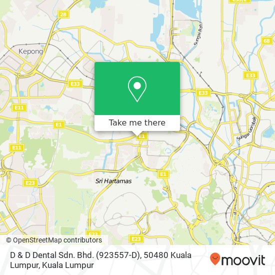 D & D Dental Sdn. Bhd. (923557-D), 50480 Kuala Lumpur map