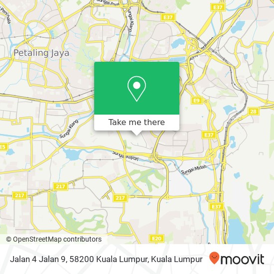Peta Jalan 4 Jalan 9, 58200 Kuala Lumpur
