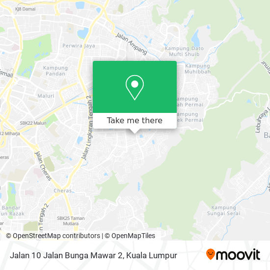 Peta Jalan 10 Jalan Bunga Mawar 2