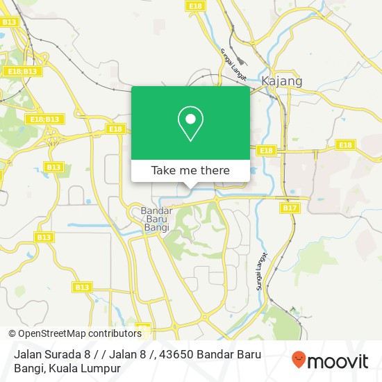 Peta Jalan Surada 8 / / Jalan 8 /, 43650 Bandar Baru Bangi