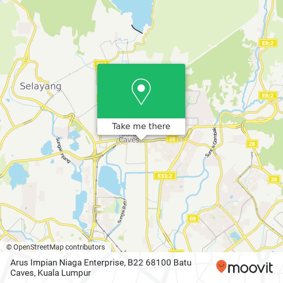 Arus Impian Niaga Enterprise, B22 68100 Batu Caves map