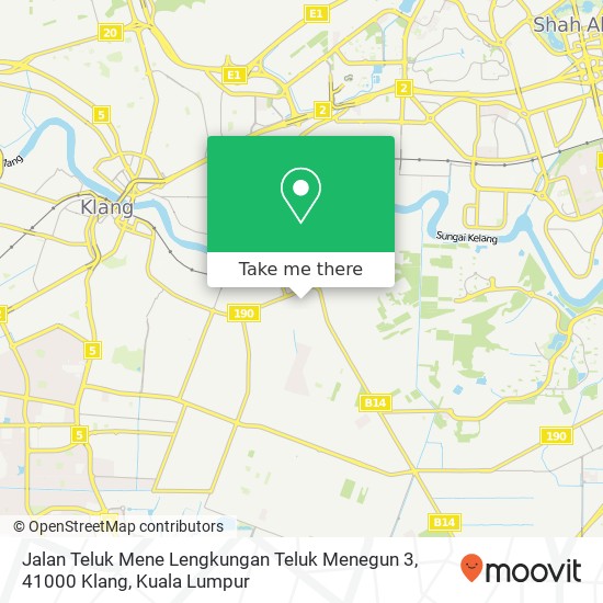 Jalan Teluk Mene Lengkungan Teluk Menegun 3, 41000 Klang map