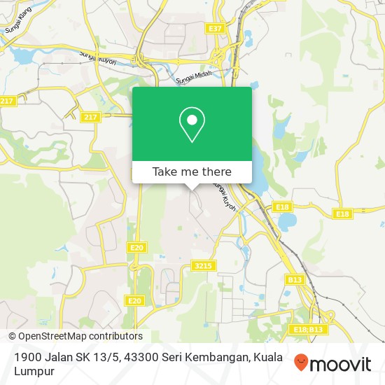 Peta 1900 Jalan SK 13 / 5, 43300 Seri Kembangan