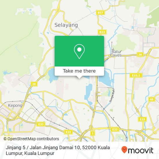 Jinjang 5 / Jalan Jinjang Damai 10, 52000 Kuala Lumpur map