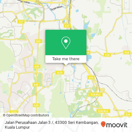 Jalan Perusahaan Jalan 3 /, 43300 Seri Kembangan map