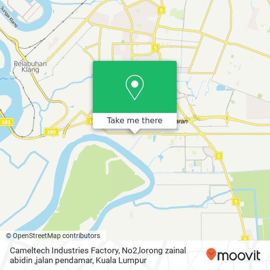 Cameltech Industries Factory, No2,lorong zainal abidin ,jalan pendamar map