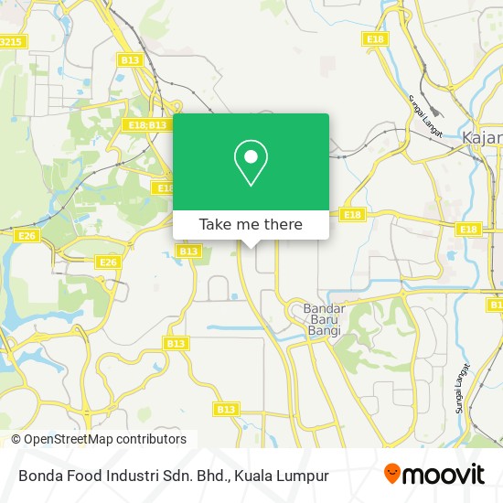 Peta Bonda Food Industri Sdn. Bhd.
