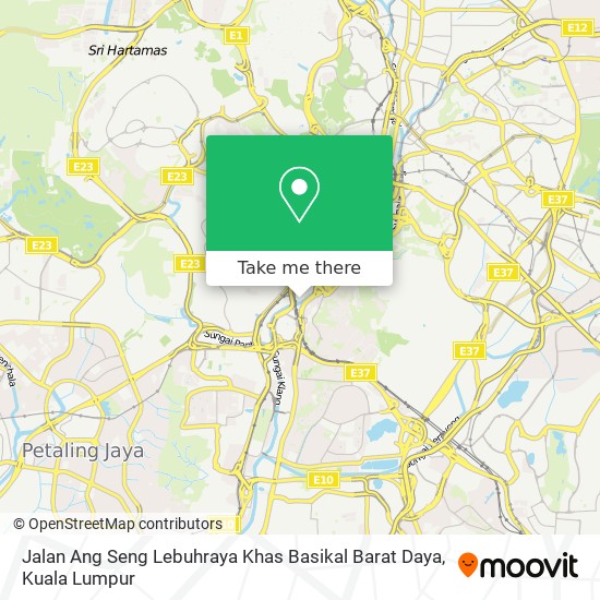 Jalan Ang Seng Lebuhraya Khas Basikal Barat Daya map