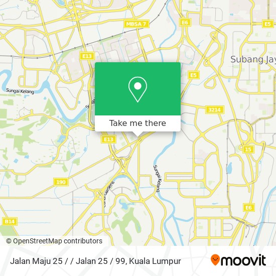 Jalan Maju 25 / / Jalan 25 / 99 map