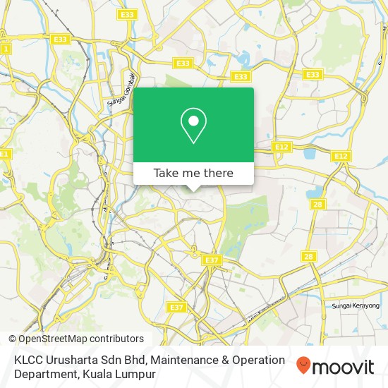 KLCC Urusharta Sdn Bhd, Maintenance & Operation Department map
