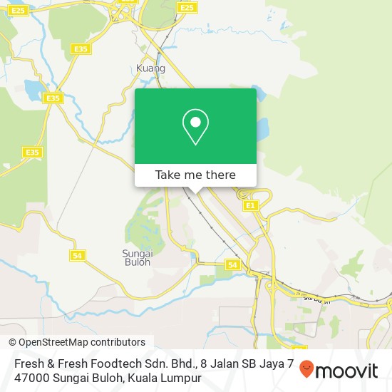 Fresh & Fresh Foodtech Sdn. Bhd., 8 Jalan SB Jaya 7 47000 Sungai Buloh map