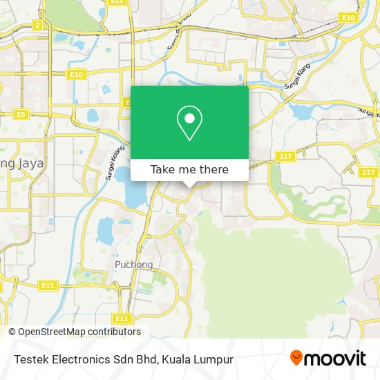 Testek Electronics Sdn Bhd map
