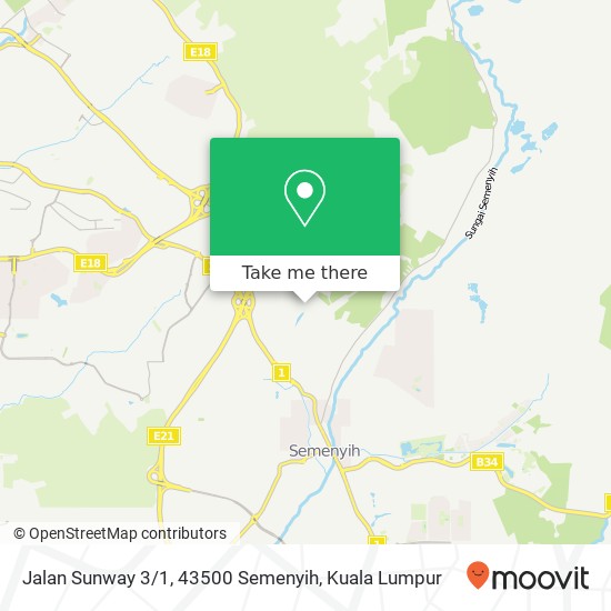 Peta Jalan Sunway 3 / 1, 43500 Semenyih