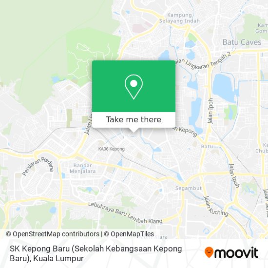 SK Kepong Baru (Sekolah Kebangsaan Kepong Baru) map