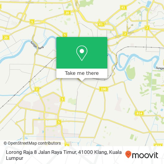 Peta Lorong Raja 8 Jalan Raya Timur, 41000 Klang