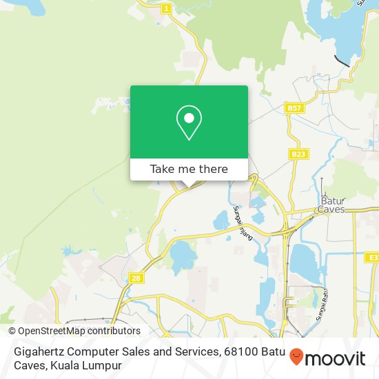 Gigahertz Computer Sales and Services, 68100 Batu Caves map