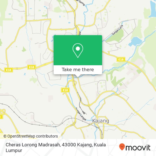 Peta Cheras Lorong Madrasah, 43000 Kajang