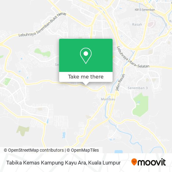 Peta Tabika Kemas Kampung Kayu Ara