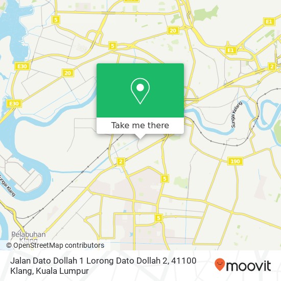 Jalan Dato Dollah 1 Lorong Dato Dollah 2, 41100 Klang map