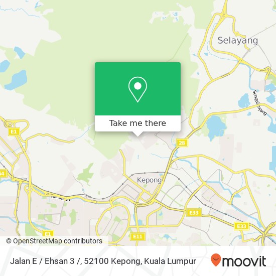 Jalan E / Ehsan 3 /, 52100 Kepong map