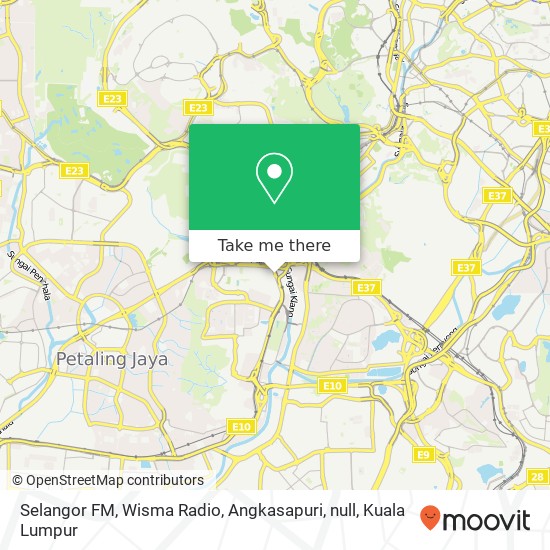 Selangor FM, Wisma Radio, Angkasapuri, null map