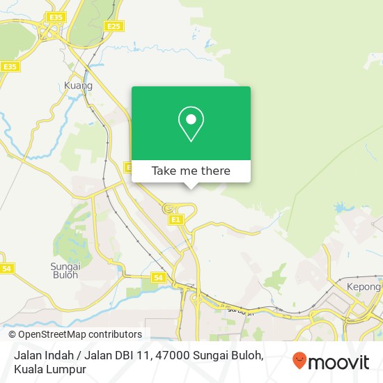 Peta Jalan Indah / Jalan DBI 11, 47000 Sungai Buloh