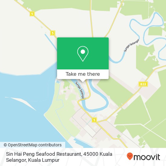 Sin Hai Peng Seafood Restaurant, 45000 Kuala Selangor map