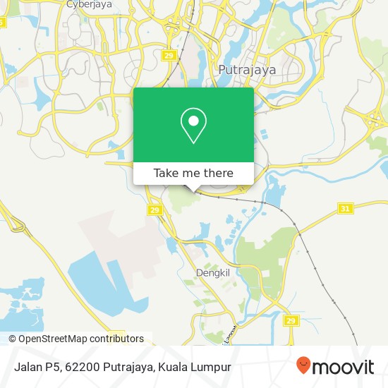 Jalan P5, 62200 Putrajaya map