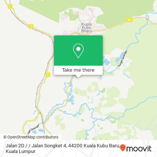 Peta Jalan 2D / / Jalan Songket 4, 44200 Kuala Kubu Baru