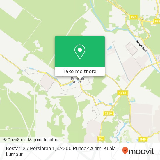 Bestari 2 / Persiaran 1, 42300 Puncak Alam map