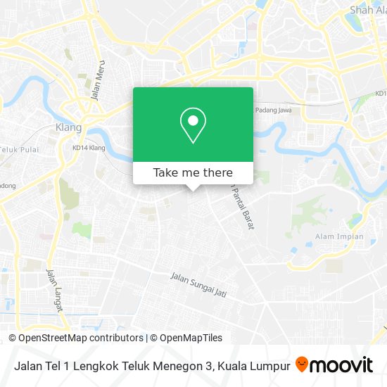 Jalan Tel 1 Lengkok Teluk Menegon 3 map