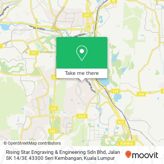 Rising Star Engraving & Engineering Sdn Bhd, Jalan SK 14 / 3E 43300 Seri Kembangan map