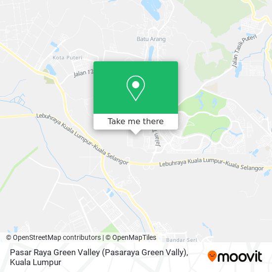 Peta Pasar Raya Green Valley (Pasaraya Green Vally)