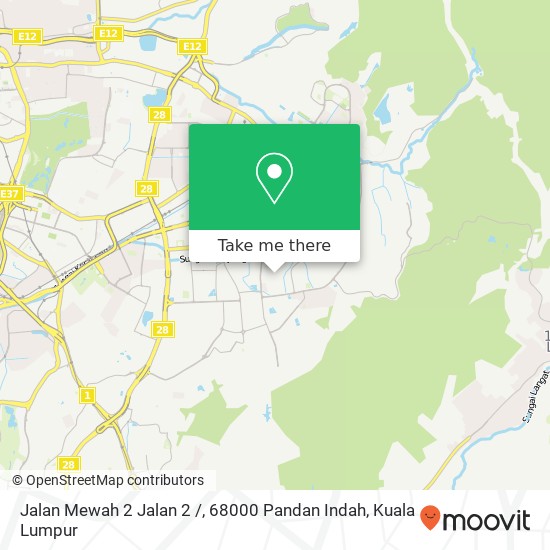 Jalan Mewah 2 Jalan 2 /, 68000 Pandan Indah map