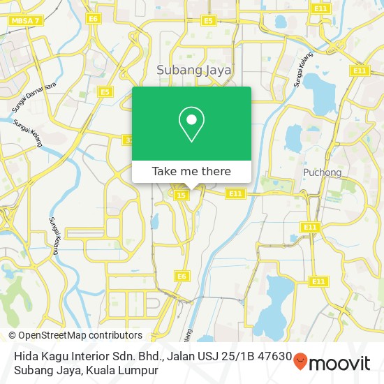 Hida Kagu Interior Sdn. Bhd., Jalan USJ 25 / 1B 47630 Subang Jaya map