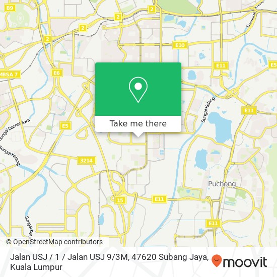 Jalan USJ / 1 / Jalan USJ 9 / 3M, 47620 Subang Jaya map
