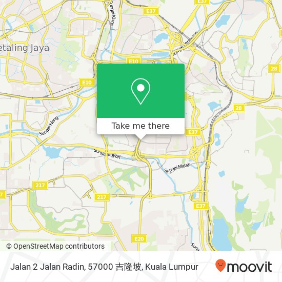 Peta Jalan 2 Jalan Radin, 57000 吉隆坡