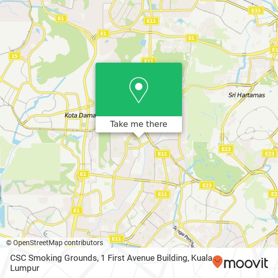 CSC Smoking Grounds, 1 First Avenue Building map