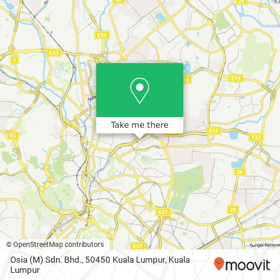 Osia (M) Sdn. Bhd., 50450 Kuala Lumpur map