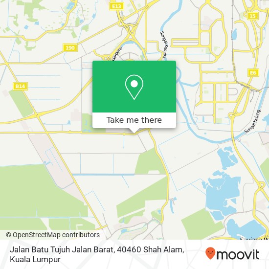 Jalan Batu Tujuh Jalan Barat, 40460 Shah Alam map