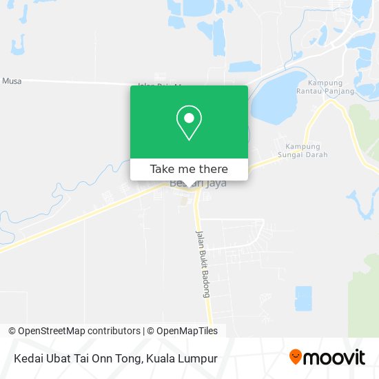 Peta Kedai Ubat Tai Onn Tong