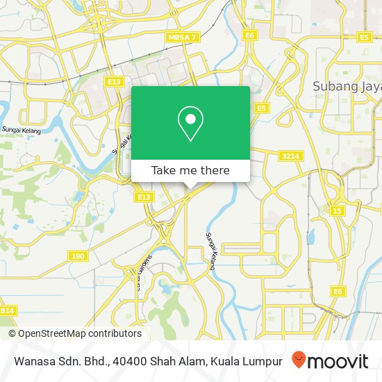 Wanasa Sdn. Bhd., 40400 Shah Alam map