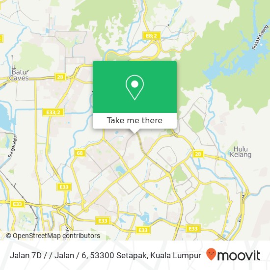 Peta Jalan 7D / / Jalan / 6, 53300 Setapak