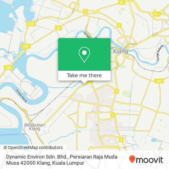 Peta Dynamic Environ Sdn. Bhd., Persiaran Raja Muda Musa 42000 Klang