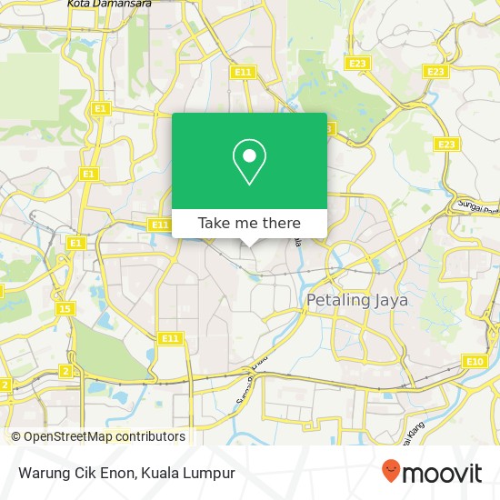 Warung Cik Enon map