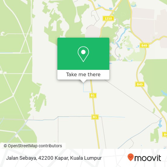 Peta Jalan Sebaya, 42200 Kapar