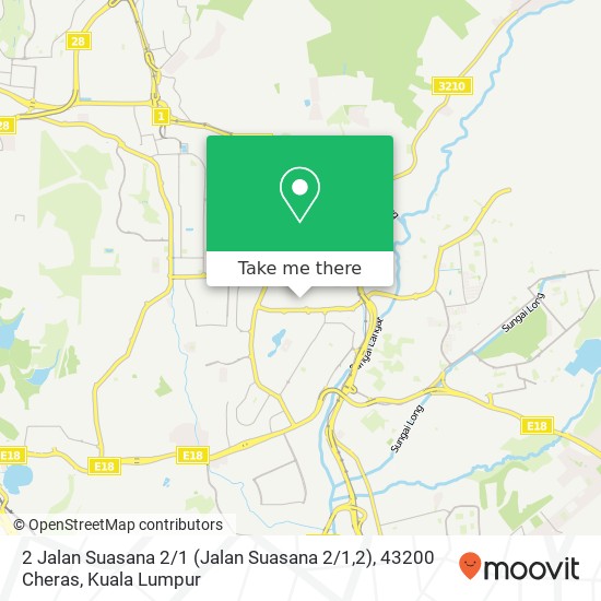 Peta 2 Jalan Suasana 2 / 1 (Jalan Suasana 2 / 1,2), 43200 Cheras