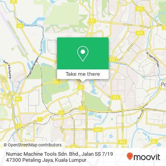 Numac Machine Tools Sdn. Bhd., Jalan SS 7 / 19 47300 Petaling Jaya map