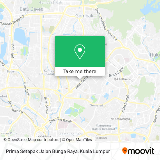 Peta Prima Setapak Jalan Bunga Raya