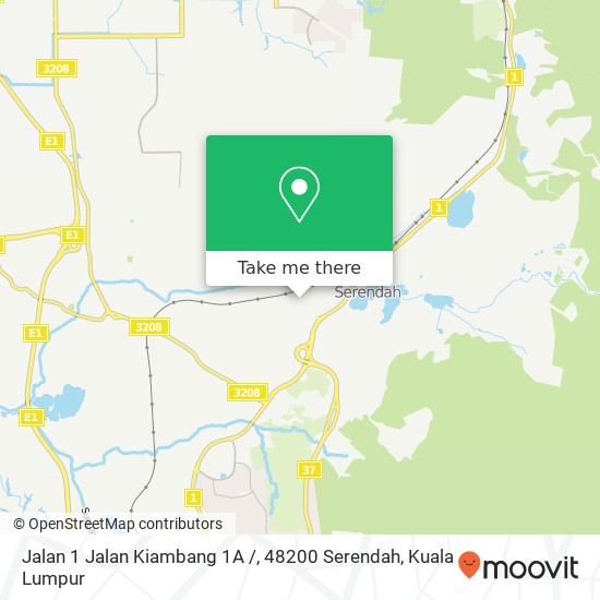 Jalan 1 Jalan Kiambang 1A /, 48200 Serendah map